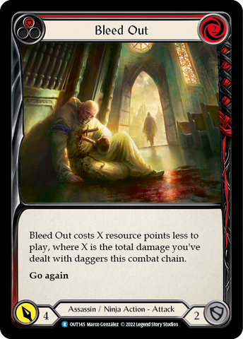 Bleed Out (Red) [OUT145] (Outsiders)  Rainbow Foil