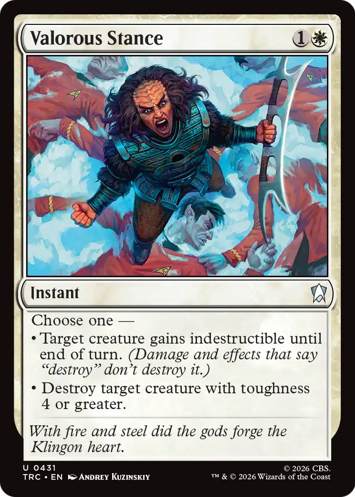 Valorous Stance (Surge Foil) [Star Trek Commander]