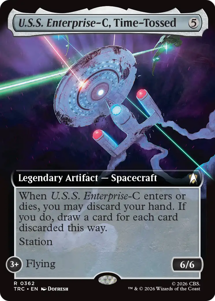 U.S.S. Enterprise-C, Time-Tossed (Extended Art) [Star Trek Commander]