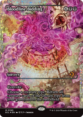 Bloodline Bidding (Showcase) (Fracture Foil) [Lorwyn Eclipsed]
