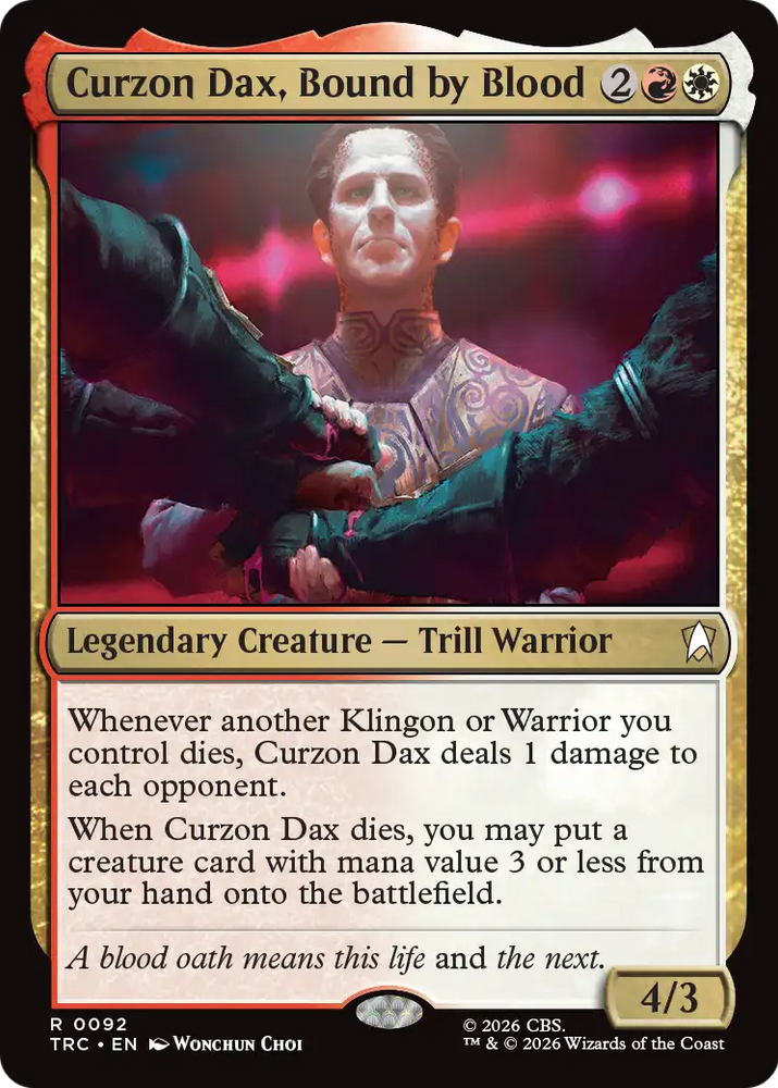 Curzon Dax, Bound by Blood (Surge Foil) [Star Trek Commander]