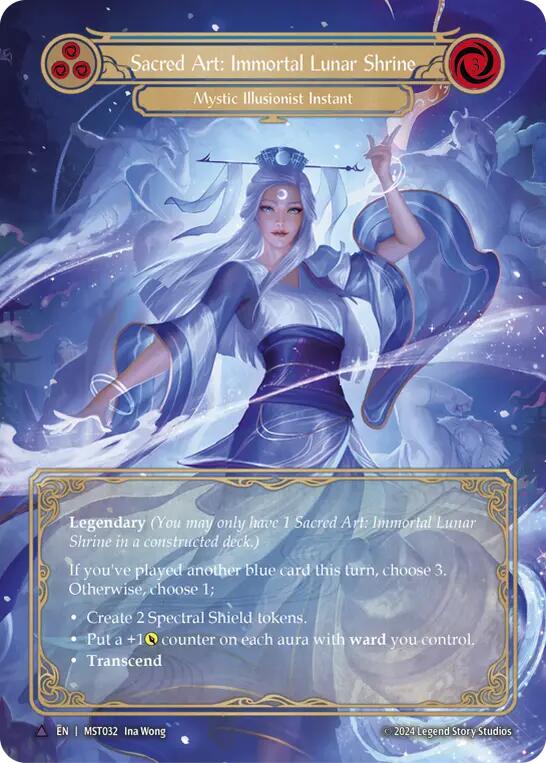 Sacred Art: Immortal Lunar Shrine // Inner Chi (Marvel) [MST032] (Part the Mistveil)  Cold Foil