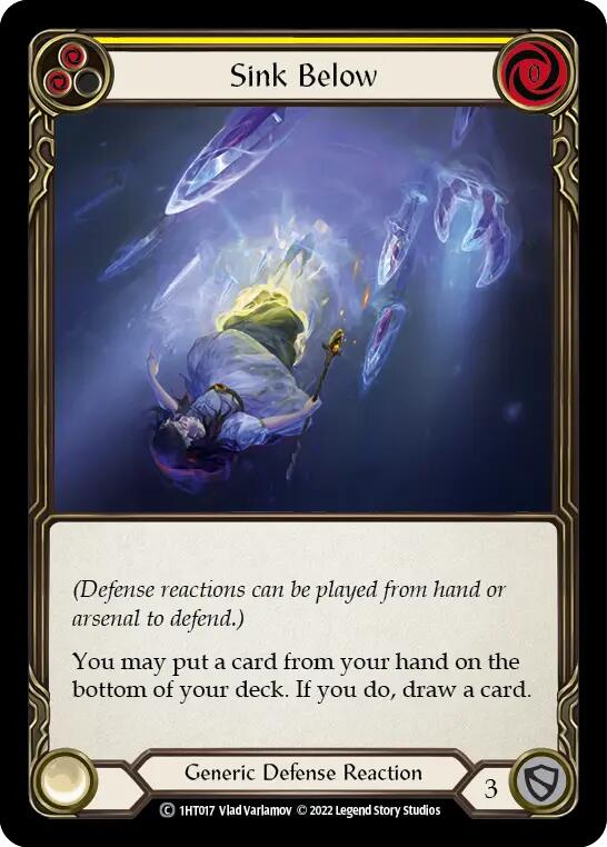 Sink Below (Yellow) [1HT017] (History Pack 1 Dorinthea Blitz Deck)