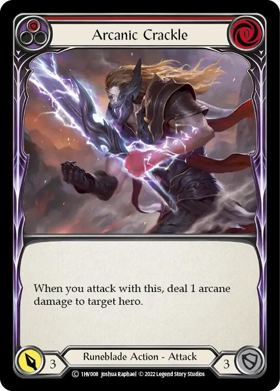 Arcanic Crackle (Red) [1HV008] (Historic Pack 1 Blitz Deck Viserai)