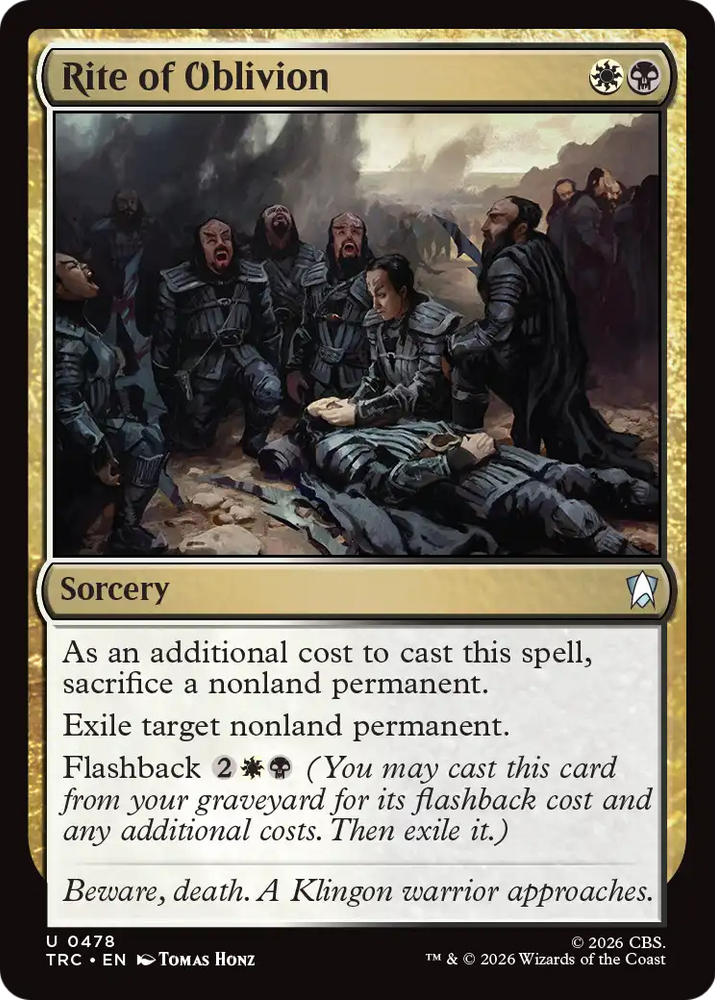 Rite of Oblivion (Surge Foil) [Star Trek Commander]