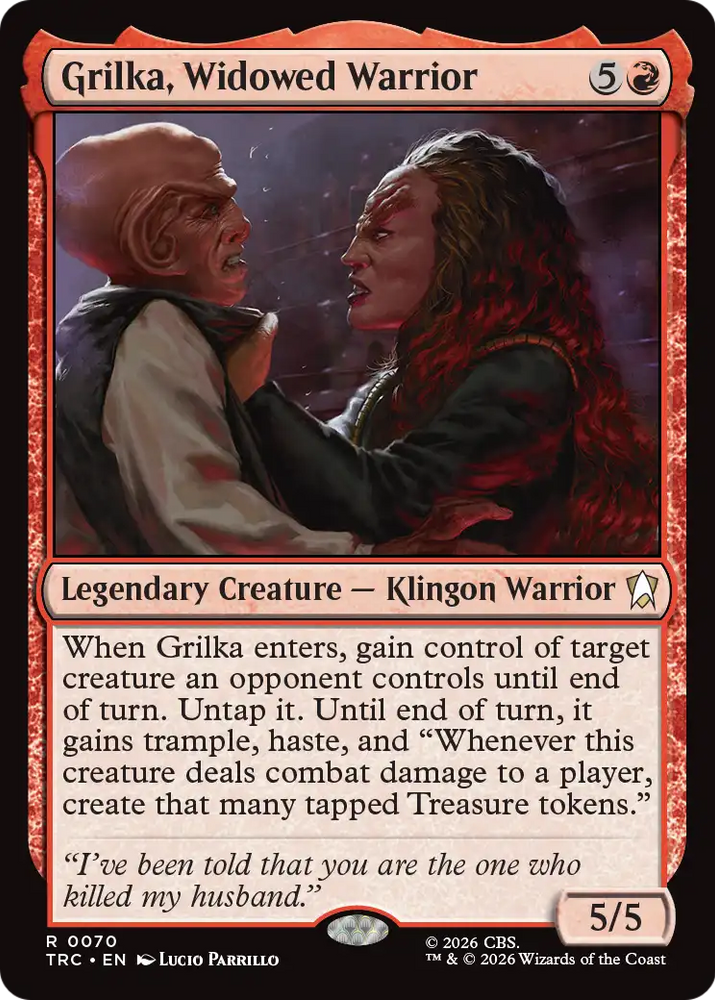 Grilka, Widowed Warrior (Surge Foil) [Star Trek Commander]