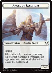 Angel of Sanctions // Vizier of Many Faces Double-Sided Token [Aetherdrift Commander]