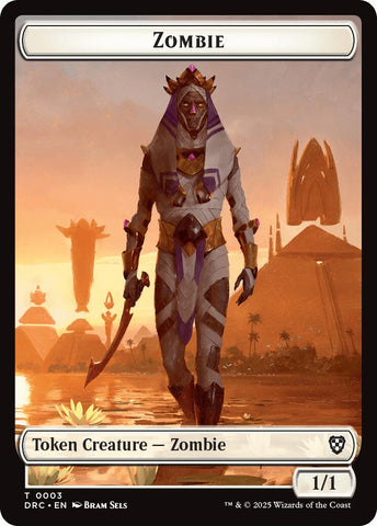 Shapeshifter // Zombie (0003) Double-Sided Token [Aetherdrift Commander Tokens]