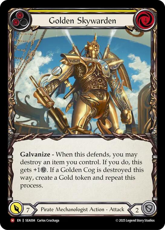 Golden Skywarden [SEA004] (High Seas)  Rainbow Foil