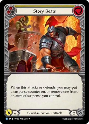 Story Beats (Yellow) [SUP182] (Super Slam)  Rainbow Foil