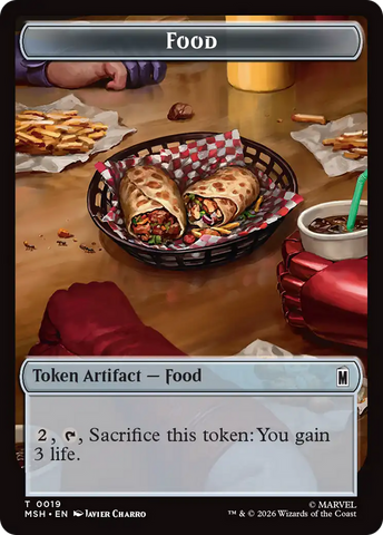 Leviathan // Food Double-Sided Token [Marvel Super Heroes Tokens]