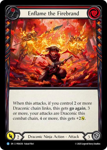 Enflame the Firebrand [PEN250] (Compendium of Rathe)  Rainbow Foil