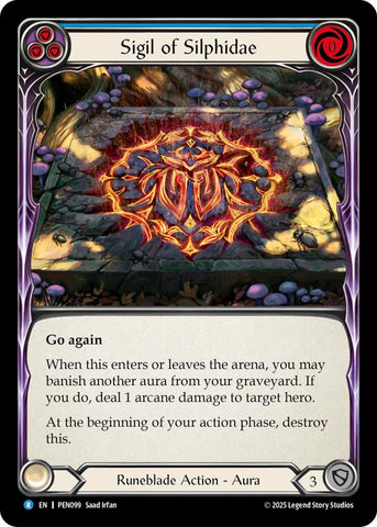 Sigil Of Silphidae (Blue) (Regular) [PEN099] (Compendium of Rathe)