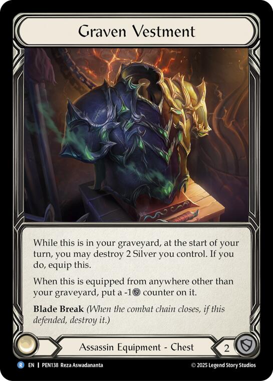 Graven Vestment [PEN138] (Compendium of Rathe)  Cold Foil