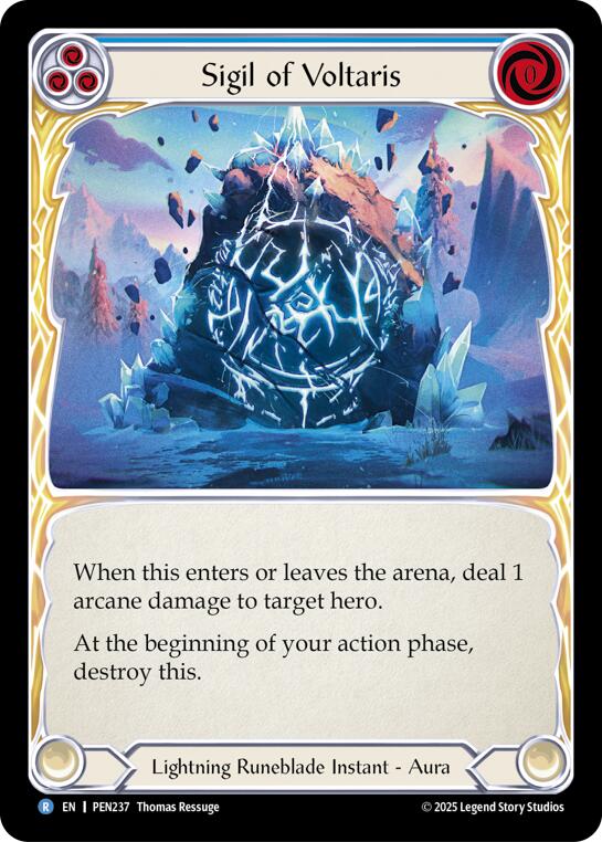 Sigil Of Voltaris (Blue) (Regular) [PEN237] (Compendium of Rathe)