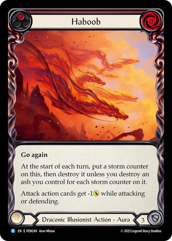 Haboob (Red) (Rainbow Foil) [PEN249] (Compendium of Rathe)  Rainbow Foil