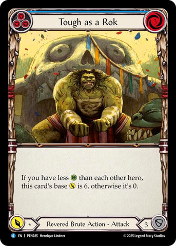 Tough As A Rok (Blue) (Rainbow Foil) [PEN285] (Compendium of Rathe)  Rainbow Foil