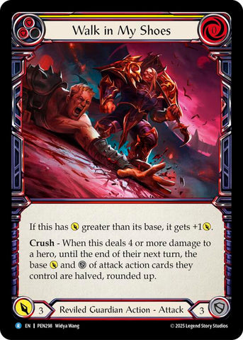 Walk In My Shoes (Yellow) (Rainbow Foil) [PEN298] (Compendium of Rathe)  Rainbow Foil