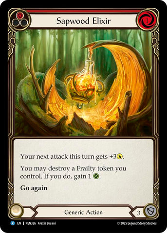 Sapwood Elixir (Red) (Rainbow Foil) [PEN326] (Compendium of Rathe)  Rainbow Foil