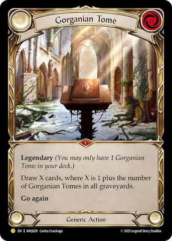 Gorganian Tome (Gold) [ANQ020] (Compendium of Rathe - Antiquity Pack)  Rainbow Foil