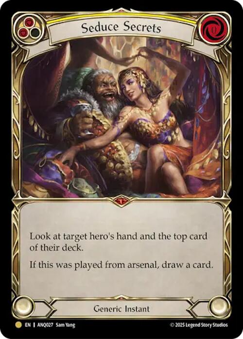 Seduce Secrets (Yellow) (Gold) [ANQ027] (Compendium of Rathe - Antiquity Pack)  Rainbow Foil
