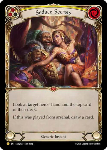Seduce Secrets (Yellow) (Gold) [ANQ027] (Compendium of Rathe - Antiquity Pack)
