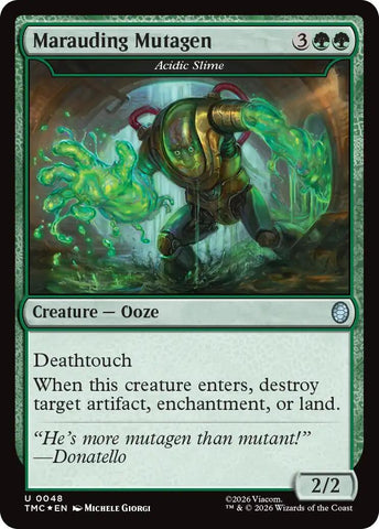Marauding Mutagen - Acidic Slime (Surge Foil) [Teenage Mutant Ninja Turtles Commander]