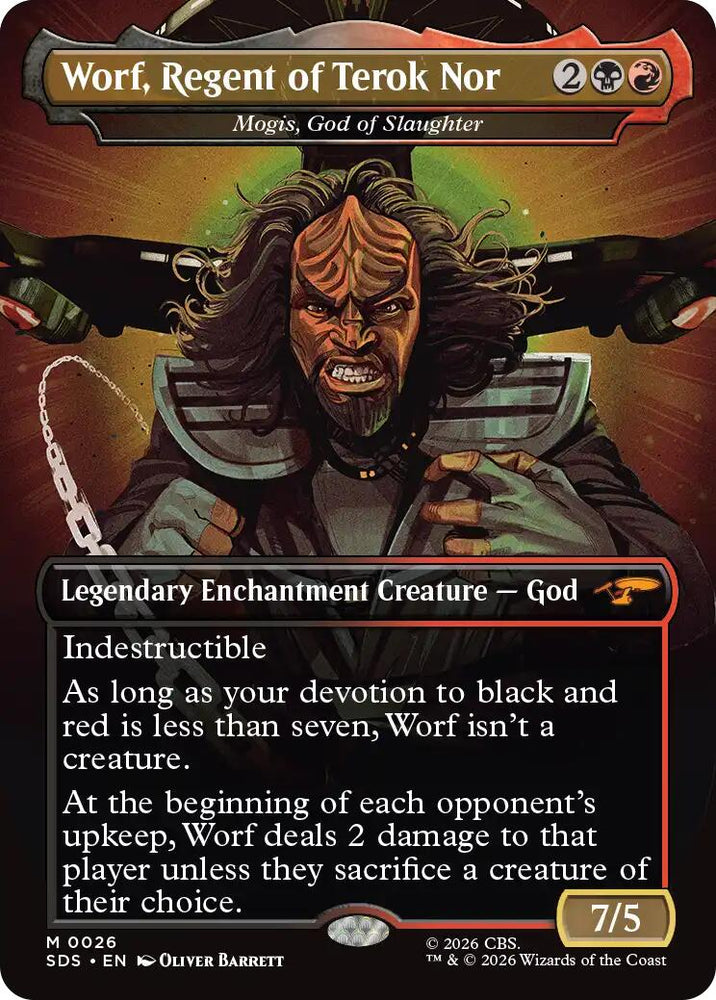 Worf, Regent of Terok Nor - Mogis, God of Slaughter (Borderless) [Star Trek: Stardates]