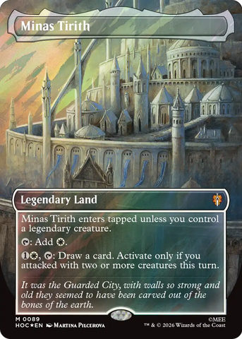 Minas Tirith (Borderless) (Surge Foil) [The Hobbit: Eternal-Legal]