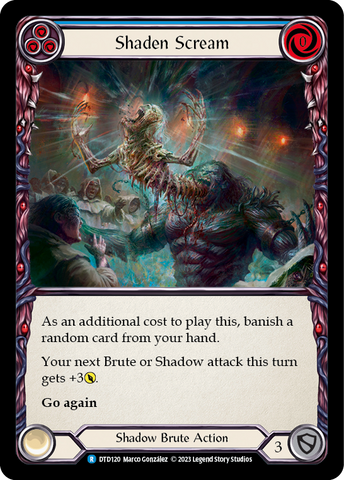 Shaden Scream (Blue) [DTD120] (Dusk Till Dawn)  Rainbow Foil