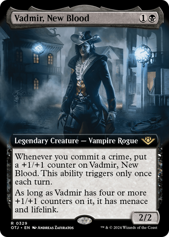 Vadmir, New Blood (Extended Art) [Outlaws of Thunder Junction]