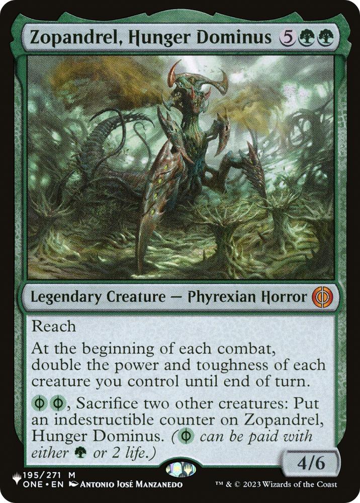 Zopandrel, Hunger Dominus [The List]