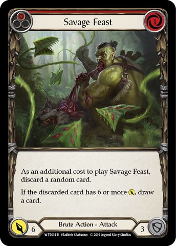 Savage Feast (Red) [WTR014-R] Alpha Print Rainbow Foil