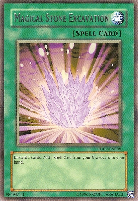yugioh add spell card from graveyard to hand Magical Stone Excavation [TU02-EN008] Rare
