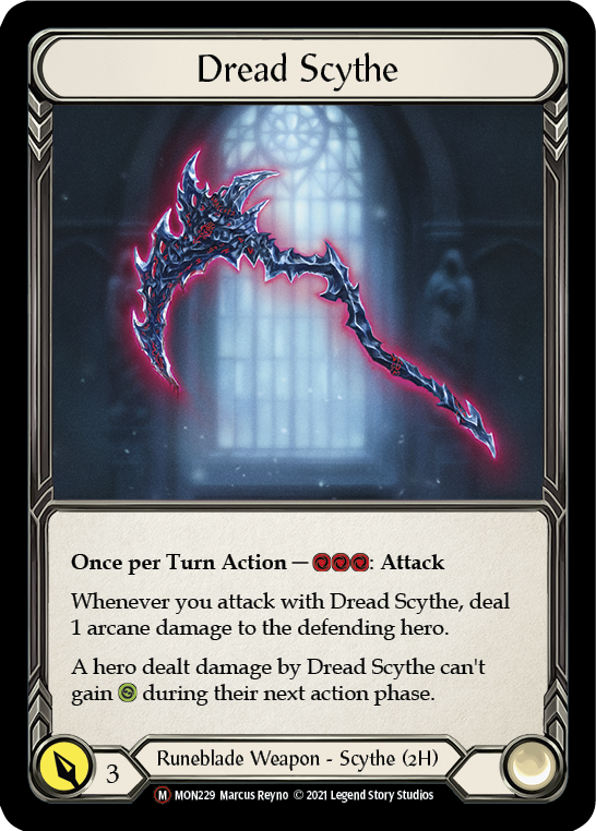 Dread Scythe (Rainbow Foil) [U-MON229-RF] Unlimited Edition Rainbow Foil