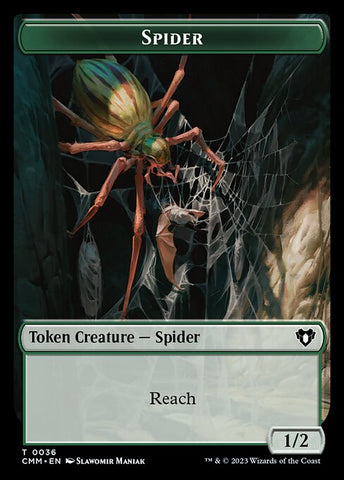 Elemental (0024) // Spider Double-Sided Token [Commander Masters Tokens]