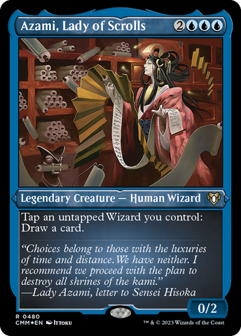 Azami, Lady of Scrolls (Foil Etched) [Commander Masters]
