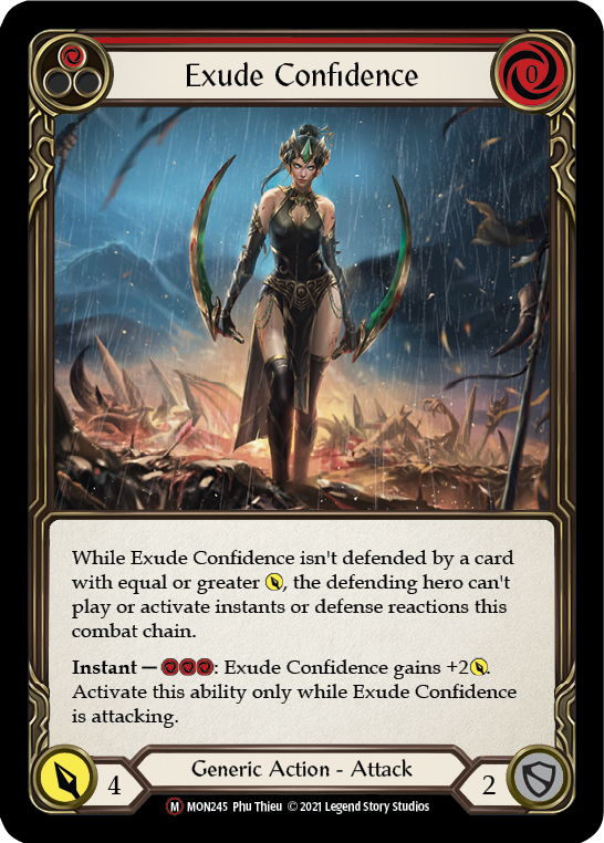 Exude Confidence (Rainbow Foil) [U-MON245-RF] Unlimited Edition Rainbow Foil