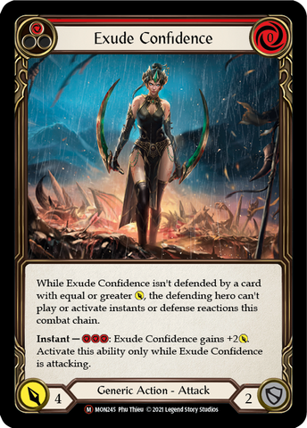 Exude Confidence (Rainbow Foil) [U-MON245-RF] Unlimited Edition Rainbow Foil