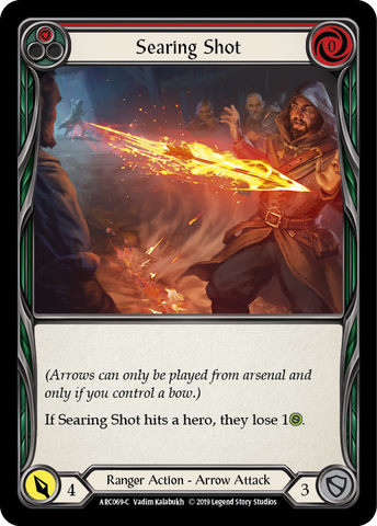 Searing Shot (Red) [ARC069-C] 1st Edition Rainbow Foil