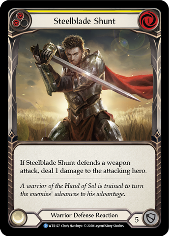 Steelblade Shunt (Yellow) [WTR127] Unlimited Edition Rainbow Foil