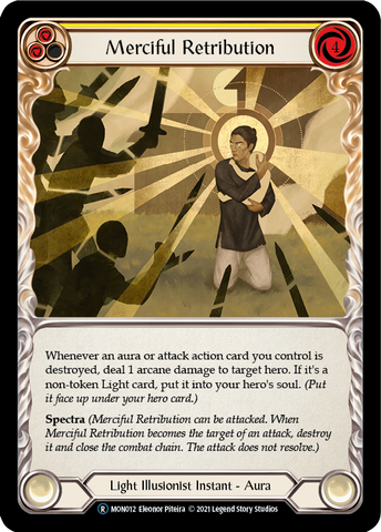 Merciful Retribution (Rainbow Foil) [U-MON012-RF] Unlimited Edition Rainbow Foil