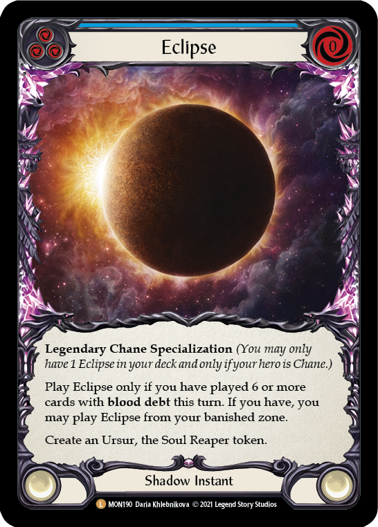 Eclipse (Cold Foil) [MON190-CF] 1st Edition Cold Foil