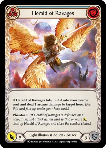 Herald of Ravages (Blue) [U-MON019] Unlimited Edition Normal