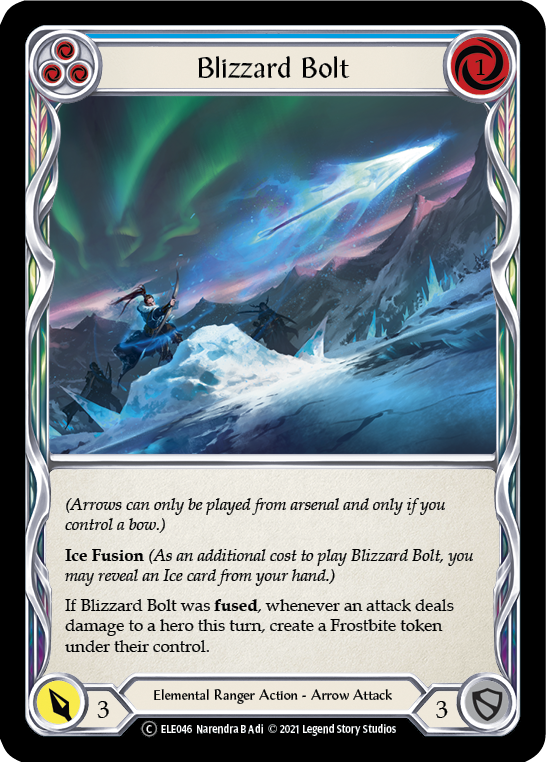 Blizzard Bolt (Blue) [U-ELE046] Unlimited Rainbow Foil
