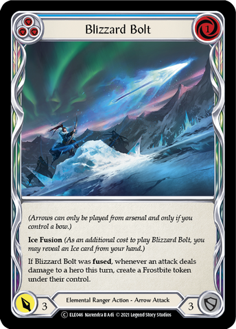 Blizzard Bolt (Blue) [U-ELE046] Unlimited Rainbow Foil