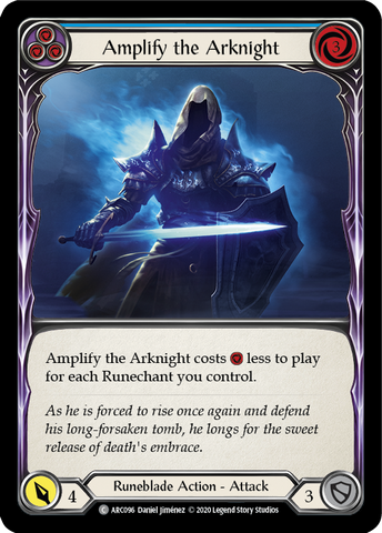 Amplify the Arknight (Blue) [ARC096] Unlimited Edition Rainbow Foil
