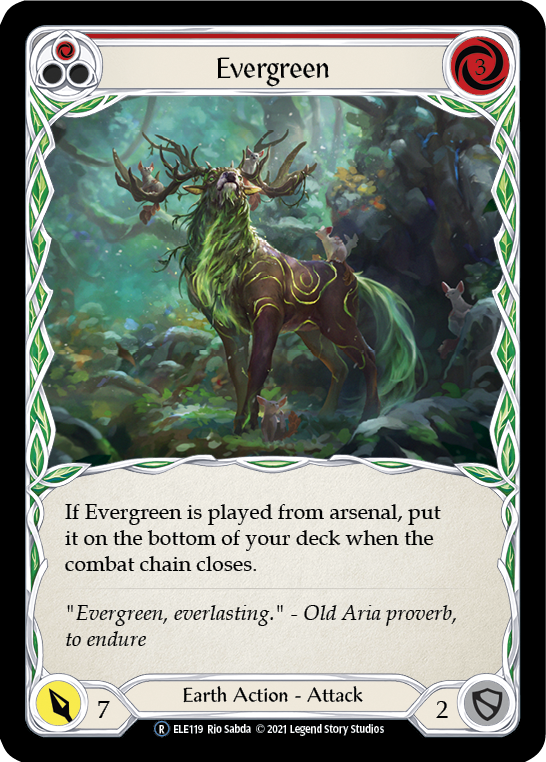 Evergreen (Red) [U-ELE119] Unlimited Rainbow Foil