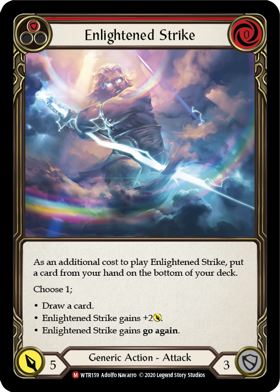 Enlightened Strike [WTR159] Unlimited Edition Rainbow Foil