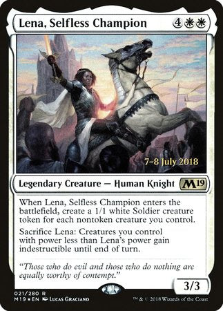 Lena, Selfless Champion [Core Set 2019 Promos]